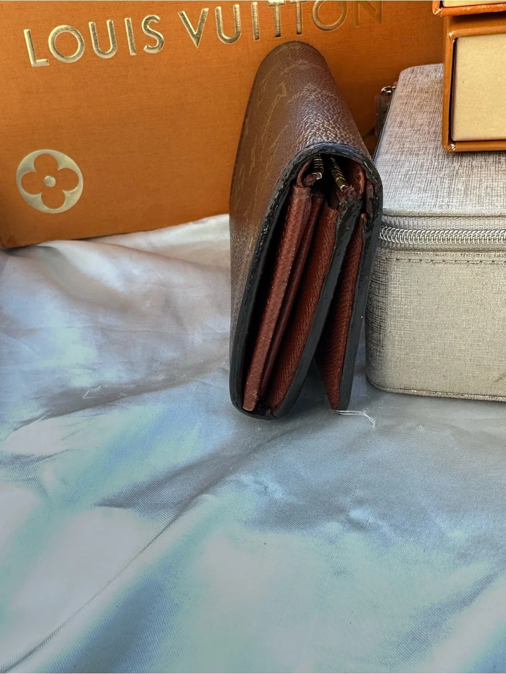 Louis Vuitton Monogram Canvas Trifold Wallet in Brown